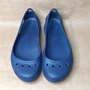 Navy Blue Crocs Size 10